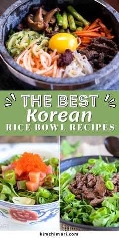 the best korean rice bowl recipes