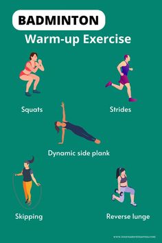 badminton Badminton Exercise At Home, Badminton Exercise, Warm Up Exercises