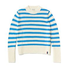 The Tatum is the perfect chunky cotton sweater to wear on chilly summer nights. 100% Cotton Ribbed neck, hem, and cuffs Imported Blue Sweater With Ribbed Collar For Layering, Blue Cotton Sweater, Classic Blue Sweater With Ribbed Cuffs, Blue Cotton Sweater With Ribbed Collar, Classic Blue Ribbed Sweater, Blue Crew Neck Sweater With Ribbed Cuffs, Blue Funnel Neck Sweater With Ribbed Cuffs, Collegiate Blue Cotton Sweater, Prada Backpack