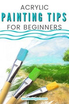 acrylic painting tips for beginners that are easy to use and great for kids