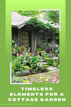 the front cover of a book with an image of a house and garden in it