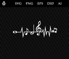 an arabic calligraphy with music notes on the front and back side, in white