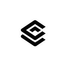 the letter c is made up of two overlapping shapes