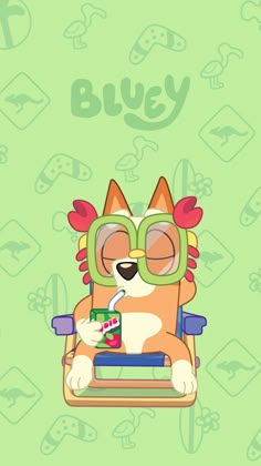 Bingo Heeler Birthday, Bingo Heeler, Fiesta Bluey, Bingo Funny, Ios Aesthetic, Bluey Family, Cute Backgrounds For Iphone, Relaxing Beach