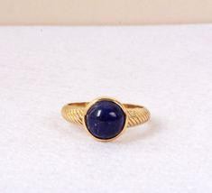 Lapis Lazuli Ring, Dainty Ring, 18k Gold Lapis Lazuli Ring, Gift For Her, Promise Ring, Trendy Ring, Lapis Lazuli Jewelry, Christmas Gift Welcome to My shop We provide the Excellent quality Jewelry to our Customers. Customer satisfaction is our first priority . Vintage brass ring with beautiful design. Handmade Items Product:- Ring Material:- Brass, 925 Sterling Silver Gemstone:- Lapis Lazuli We have 925 Sterling silver rings in all size for both men and women. We always use precious and semi precious gemstone for making jewelry. If you have any design in your mind so please let us know we will try our best to made it( For customization Making charges will apply). we give fast delivery service. If you have any questions or problem please contact us :- (naruto100798@gmail.com) Thank you. Gold Moonstone Ring, Sunstone Jewelry, Gemstone Rings Vintage, Vintage Jewellery Rings, Friend Rings, Blue Gemstone Rings, Lapis Lazuli Jewelry, Lapis Ring, Lapis Lazuli Ring