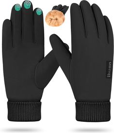 Amazon.com : ihuan Winter Gloves for Men Women - Cold Weather Gloves for Running Cycling, Waterproof Snow Warm Thermal Gloves Touchscreen Finger : Clothing, Shoes & Jewelry Mens Winter Gloves, Snow Gloves, Soft Gloves, Women Ski, Gloves For Men, Cold Weather Gloves, Cold Prevention, Winter Gloves, Touch Screen Gloves