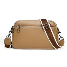 100% Genuine Leather Crossbody Bag Brown Crossbody Baguette Bag For Travel, Brown Crossbody Camera Bag With Zipper Closure, Trendy Brown Camera Bag For Everyday Use, Brown Crossbody Baguette Bag With Zipper Closure, Brown Crossbody Baguette Bag With Zipper, Brown Camera Shoulder Bag With Mobile Phone Holder, Casual Brown Crossbody Camera Bag, Brown Baguette Bag With Adjustable Strap, Brown Crossbody Camera Bag With Cell Phone Pocket