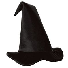 Complete your witch costume with this Satin-Soft Black Witch Hat, perfect for Halloween. Made of high-quality fabric, this hat adds an elegant touch to any spooky outfit.: Astoria Grand | Astoria Grand Halloween Satin-Soft Witch Hat in Black | 13.00" H X 14.00" W X 1.00" D | Wayfair Black Witchy Hat For Halloween, Black Witchy Brimmed Costume Hat, Witchy Black Brimmed Costume Hat, Black Fitted Witchy Hat, Fitted Black Witchy Hat, Black Brimmed Witchy Costume Hat, Black Gothic Hat For Costume, Black Brimmed Halloween Hat, Black Brimmed Hat For Halloween