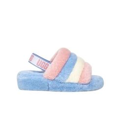 Pink and blue pride fluff yea UGG slippers #UGG #Slippers  in excellent condition barely worn tagged size 5 in women Uggs Slides, Uggs Sandals, Fluffy Sandals, Fluff Yeah Slide, Night Hair, Shoes Inspiration, Ugg Slides