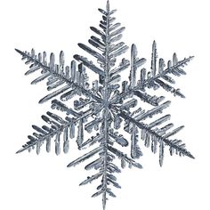 a snowflake is shown on a white background