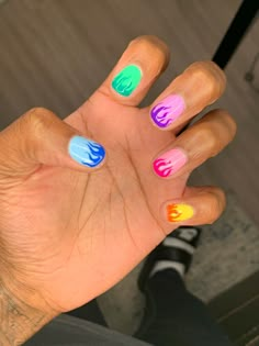 Pride Manicure Ideas, Guy Nail Ideas, Fire Nails Short, Mens Nail Ideas, Male Nail Ideas, Masc Lesbian Nails, Funny Nail Art, Men’s Nails Art, Men Nail Art Designs