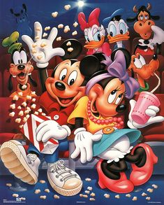 an image of mickey and friends in the movie