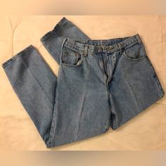 Hardly Worn - Lovingly Distressed - Great Condition For Their Age! Comfortable With Some Stretch - Made For Everyday Wear! Patch & Tags In Excellent Condition, Regarding Wash & Wear - Like New Still! Creased From Storage With Care :) Usa Jeans, Tapered Jeans, Arizona Jeans, Slim Straight Jeans, Athletic Fits, Dark Wash Jeans, Blue Denim Jeans, Ripped Jeans, Distressed Jeans