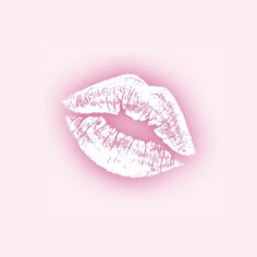 a pink and white photo of a woman's lips