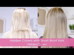 Short Hair With Long Extensions, Short Hair With Extensions, Hair With Extensions, Hidden Crown Hair Extensions, Crown Hair Extensions, Luxy Hair Extensions, Hair Extensions Before And After, Long Extensions