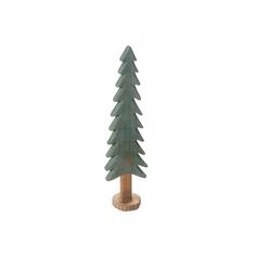 a wooden christmas tree on a white background