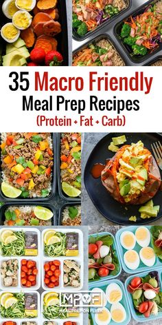 35 Macro Friendly Meal Prep Recipes  - Meal Prep on Fleek™ Low Carb Macro Friendly Recipes, Macro Balanced Meals Recipes, Faster Way Meal Prep, Macro Meal Prep Ideas, Macro Prep Meals, Meal Prep Recipes With Macros, Diet Friendly Recipes, Best Macro Friendly Meals