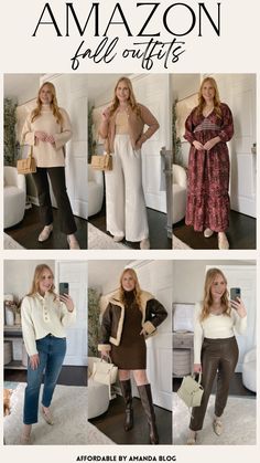 Amazon fall outfit ideas for women // I am 5’7 and wearing a size medium in everything. Amazon Woman, Fall Outfit Ideas For Women, Style Influencers, Woman Outfit, Corporate Fashion, Outfit Ideas For Women, Fall Outfit Ideas, Workwear Fashion