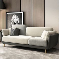 Sofa With Chairs Living Room, Living Sofa Design Modern, Bedroom Sofa Design, Living Room Sofa Wall Design, Sofa Design Bedroom, Modern Sofa Design, Sofa For Bedroom, Sofa Couch Design, Trendy Sofas