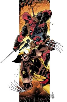 Deadpool Wolverine Comic Art, Deadpool Vs Wolverine Comic Art, Deadpool And Wolverine Comic Art, Wolverine Deadpool Art, Deadpool Art Comic, Deadpool And Wolverine Poster, Deadpool And Wolverine Comic, Deadpool Wolverine Art, Deadpool And Wolverine Art