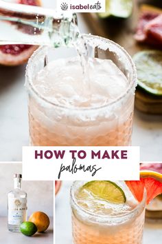 how to make palomole cocktail with grapefruit, lime and watermelon