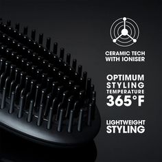 Perfect for second day hair, ceramic technology with ionizer heats the brush to the optimum styling temperature of 365ºF for healthier looking hair. Smooth flyaways and re-style 2nd day hair with the award winning glide hot brush. Features dual-action ceramic heater technology and ionizer to smooth hair easily. A combination of high density short and long bristles allow for large sections of hair to be styled for salon smooth natural movement. Key Benefits: Ceramic technology with ionizer smoothes hair and eliminates frizz Combination of high density short and long bristles allow for larger sections of hair to be styled 25 second heat up time Automatic sleep mode after 60 minutes of non-use 2 year warranty Preset to the optimum styling temperature of 365°F for optimum styling Universal vol Hot Brush, Ghd Hair, Lustrous Hair, Ceramic Heater, Ceramic Hair, Hair Brush Straightener, Natural Movement, Hair Styling Tools, Straightening Brush