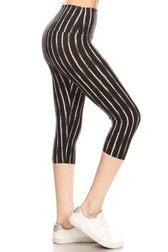 Imported One Size YOGA style banded lined stripe printed knit capri legging with high waist 98% Polyester 2% Spandex Multi LIT Yoga Style Banded Lined Stripe Printed Knit Capri Legging Yoga Style, Leggings Sale, Mini Short, Yoga Fashion, Chevron Print, Capri Leggings, High Waisted Denim, Leggings Fashion, Yoga Women