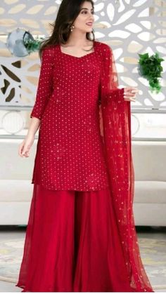 Shaurya Sanadhya, Sharara Designs, Blue Kurta, Pakistani Dresses Casual, Beautiful Pakistani Dresses, Body Measurement, Cotton Dupatta