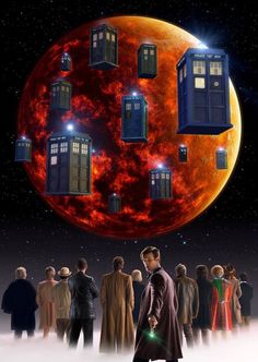 the doctor who is surrounded by his companions