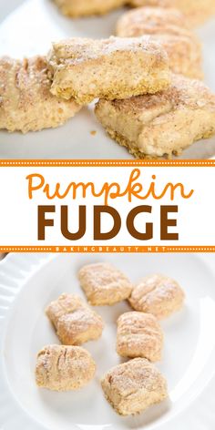 Indulge yourself with this simple pumpkin recipe! Tucked inside graham cracker crusts, the pumpkin pie flavor is just waiting to be tasted. This pumpkin fudge is a Thanksgiving dessert idea guaranteed to make you smile. Pumpkin Fudge, Fudge Flavors, Cracker Crust