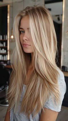 25 Daring Silver Hair Color Ideas to Make a Statement Haircut Ideas Highlights, Blonde Depth Highlights, Cool Blonde With Highlights, Blonde Hair Color Ideas 2023 Trends, Different Ways To Color Hair, Lived In Bright Blonde Balayage, Natural Blonde Long Hair, Cool Tone Blondes, Blake Lively Hair Color Formula