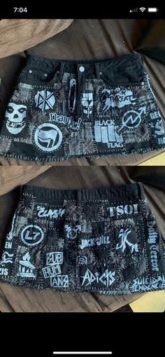 Goth Battle Jacket, Alt Diys, Alt Diy, Goth Diy, Crust Pants, Punk Ideas, Punk Mode, Punk Diy, Punk Fashion Diy