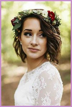 Hairstyle Bridesmaid, Short Hair Bride, Bridesmaid Updo, Hair Bride, Flower Crown Hairstyle, Bride Hair, Bridesmaid Hair Updo