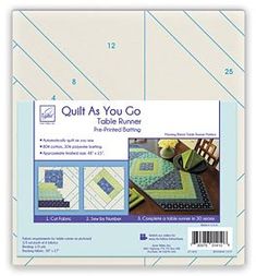 quilt as you go table runner pattern