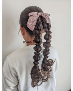 Cute Hairstyle, Trendy Hairstyle, Hair Arrange, Ribbon Hairstyle, Hair Stylies, Work Hairstyles, Aesthetic Hair, Up Girl, Gorgeous Hair