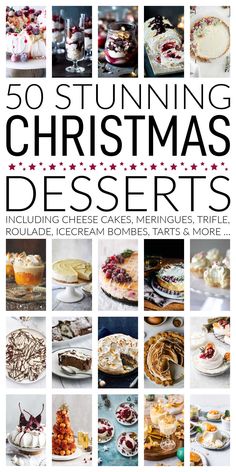 50 stunning christmas desserts including cheese, cakes, meringues, trifle and more