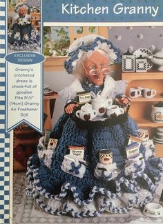 an advertisement for the kitchen granny doll