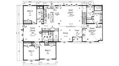 the floor plan for a two story house