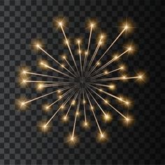 bright fireworks on a transparent background with glares and sparkles, epsp file