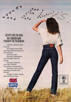 1983_levis_mom_jeans_ad Levis Mom Jeans, Jordache Jeans, Moda Denim, Vintage Levis Jeans, Time Machine, Wrangler Jeans, Levis 501