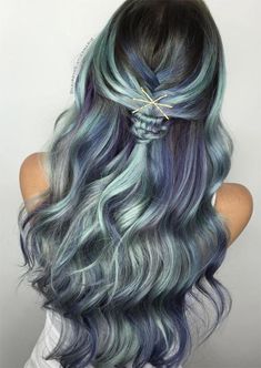 Mint Green Hair, Pulp Riot Hair Color, Ombre Blond, Pulp Riot Hair, Bobby Pin Hairstyles, Pinterest Hair, Bobby Pin, Creative Hairstyles, Hair Dye Colors