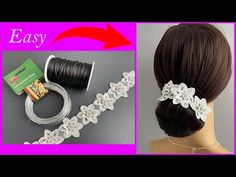 How To Make Hair Accessories Diy, Holiday Hairstyles For Medium Hair, Hair Accessories Braids, Hair Accessories Tutorial, Diy Updo