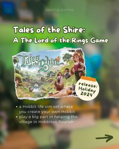 an advertisement for the tale of the shires game