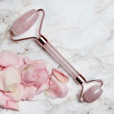 Rose Quartz Roller - TARAH CO. Rose Quartz Face Roller, Quartz Face Roller, Rose Quartz Roller, Quartz Roller, Under Eye Circles, Sephora Skin Care, Natural Glowing Skin, Tighter Skin, Dark Under Eye