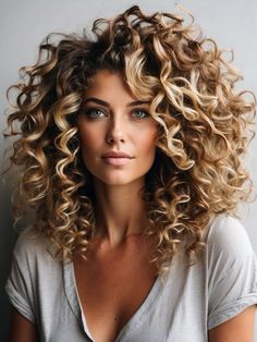 Women’s Medium Curly Hairstyles, Mid Length Permed Hair, Med Curly Hairstyles, Curly Mid Length Hairstyles, Curly Hair Women Over 50 Mid Length, 2024 Curly Hair Trends For Women, Blonde Highlights On Dark Hair Curly, Perms For Medium Length Hair, Highlights For Curly Hair Natural Curls