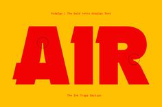 the word air is shown in red and yellow