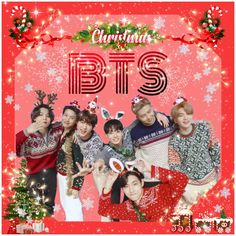 bts christmas card with the words bt's on it