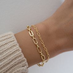 Gold Bracelet Chain Bracelet Dainty Bracelet Gold Chain Silver - Etsy Paperclip Bracelet, Dainty Gold Bracelet, Bracelet Dainty, Dainty Bracelet, Silver Chain Style, Bracelet Chain, Chain Silver, Bracelet Vintage, Dainty Bracelets