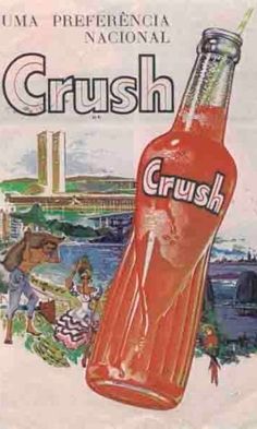 an old advertisement for crush soda