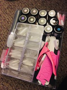 Nail Kits Acrylic, Starter Nail Kit, Gel X Nails Kit, Nail Tech Starter Kit, Nail Gel Kit, Amazon Nail Kit, Nail Tech Aesthetic Set Up, Nail Starter Kit List, Gel X Nail Kit